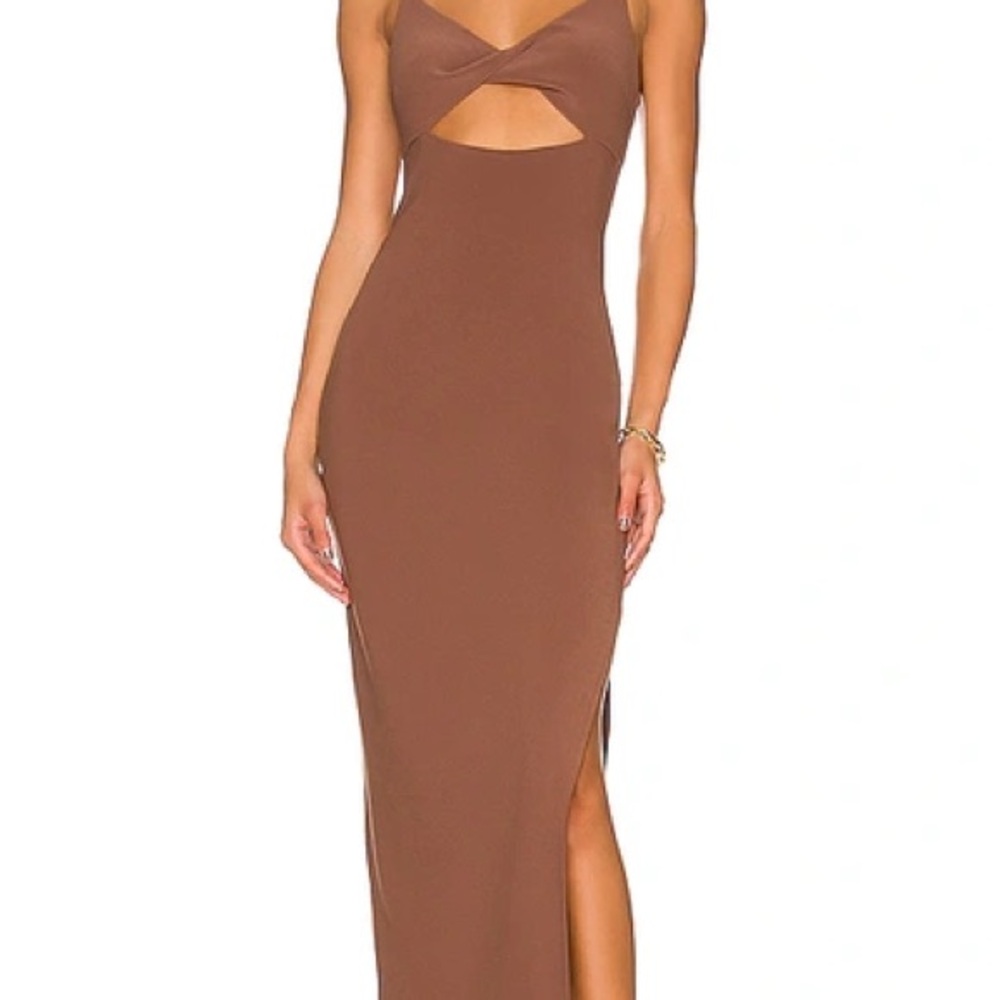 bec + bridge Strapless Brown Dress